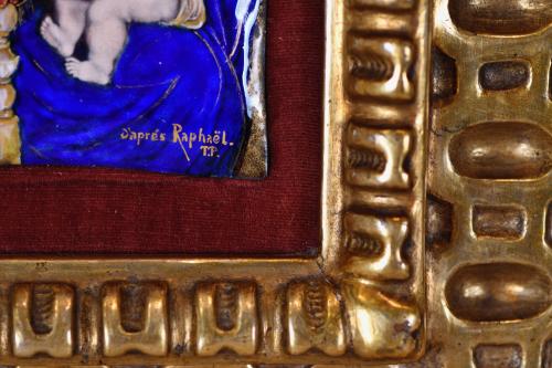 Placa religiosa francesa.