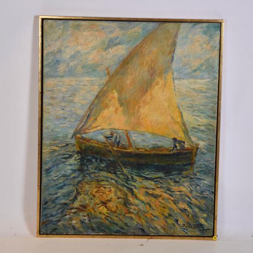 RAFAEL ESTRANY Y ROS (1884-1958). ‘Sailboat’.