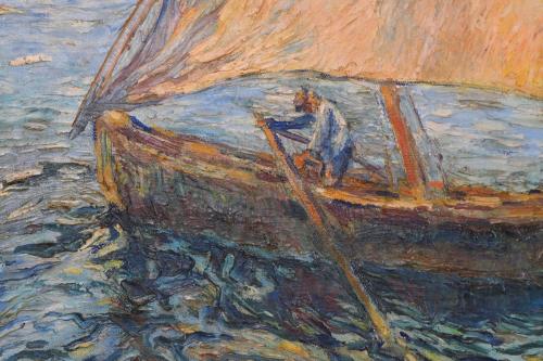 RAFAEL ESTRANY Y ROS (1884-1958). ‘Sailboat’.