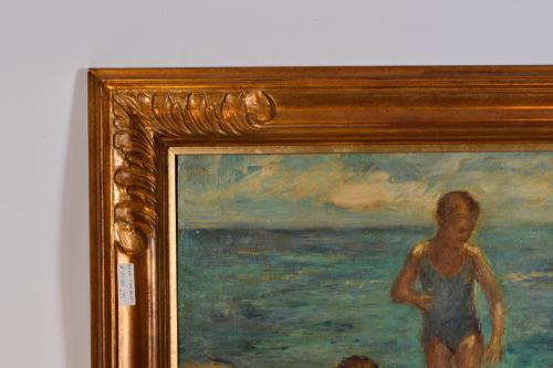 RAFAEL ESTRANY Y ROS (1884-1958). ‘Children on the shore’.
