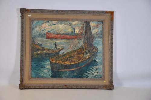 RAFAEL ESTRANY Y ROS (1884-1958). &#39;Ships&#39;.