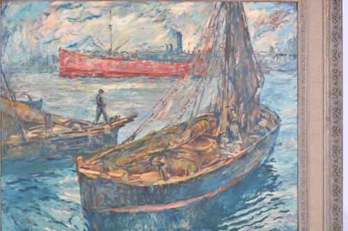 RAFAEL ESTRANY Y ROS (1884-1958). &#39;Ships&#39;.