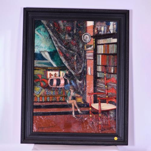YAGO CESAR (1890-1975).  'Rincón de mi estudio', 1931.