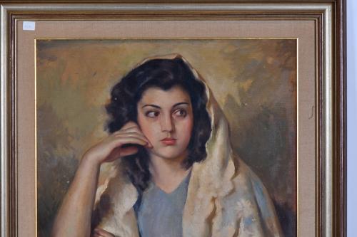 ALFRED OPISSO CARDONA (1907-1980). &#39;Girl with a shawl&#39;.