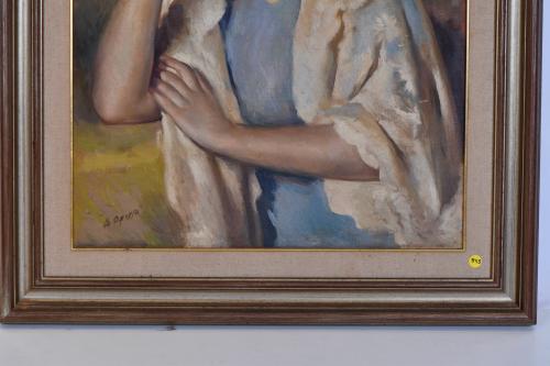 ALFRED OPISSO CARDONA (1907-1980). &#39;Girl with a shawl&#39;.