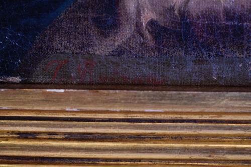 ESCUELA ESPAÑOLA, SIGLO XIX. "Virgen con niño", a partir de