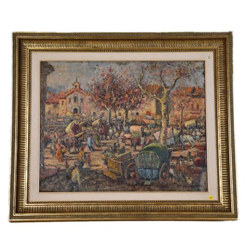 JOAN DE PALAU (1919-1991). 'Village'.