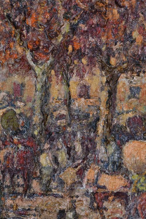 JOAN DE PALAU (1919-1991). &#39;Village&#39;.