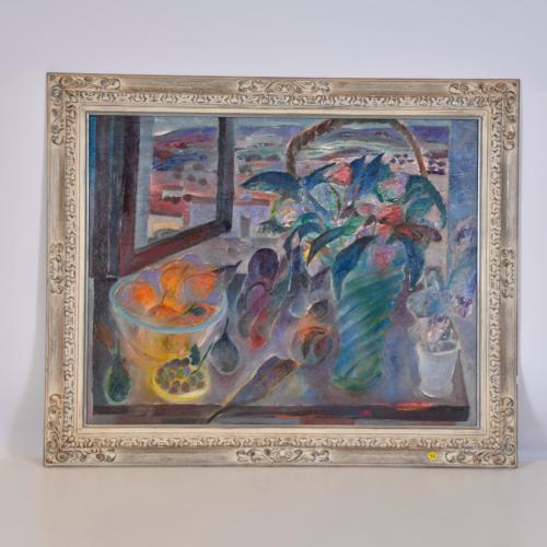 20TH CENTURY SPANISH SCHOOL. 'Still life with fruits and flowers'.