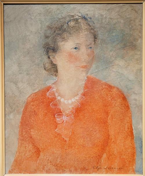 OLGA SACHAROFF (1889-1967) 'Self portrait'.