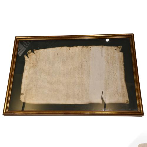 ATRIBUIDO A LA ESCUELA CATALANOARGONESA, documento notarial, siglo XV. 