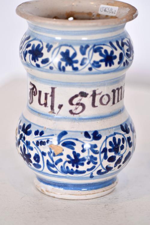 Two Catalan pharmacy jars, 18th century.
