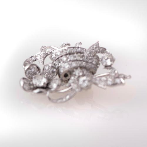 Belle Époque style brooch, 1950's.