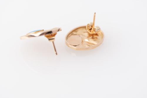 Abstract style earrings.