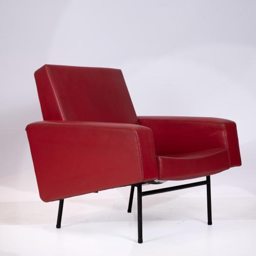 PIERRE GUARICHE. Pair of ‘G10’ armchairs.