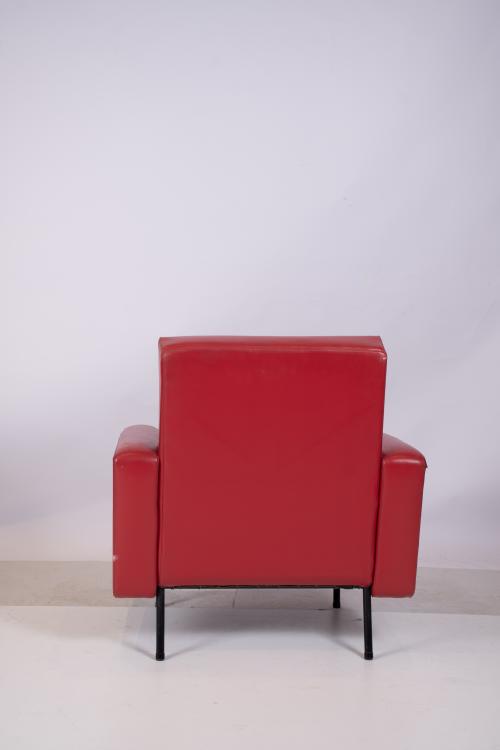 PIERRE GUARICHE. Pair of ‘G10’ armchairs.