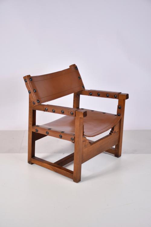 BIOSCA. Set of two chairs, circa 1960.