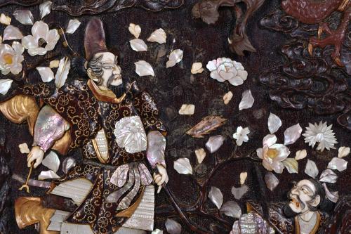 19TH CENTURY JAPANESE SCHOOL. Shibayama panel.