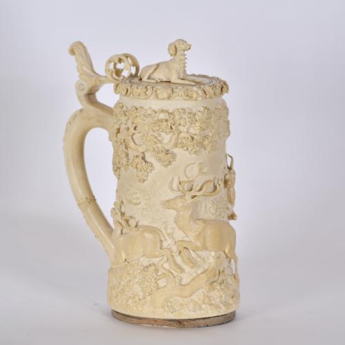 AFTER MODELS FROM SOUTHERN GERMANY, Tankard, 19th century.