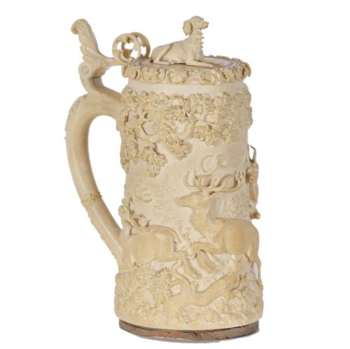 AFTER MODELS FROM SOUTHERN GERMANY, Tankard, 19th century.