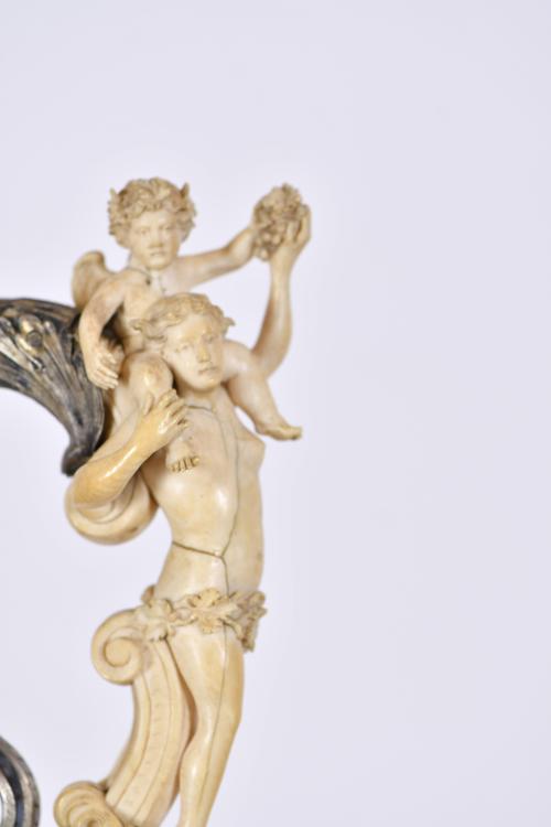 19TH CENTURY GERMAN SCHOOL. Ceremonial dish and ivory jug.