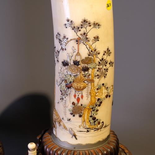 Pair of ivory vessels