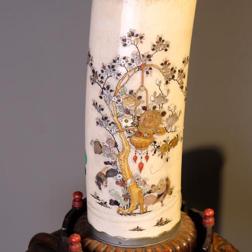 Pair of ivory vessels