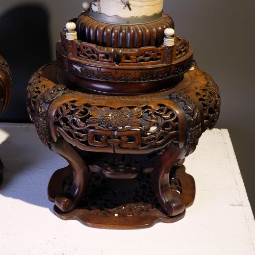 Pair of ivory vessels