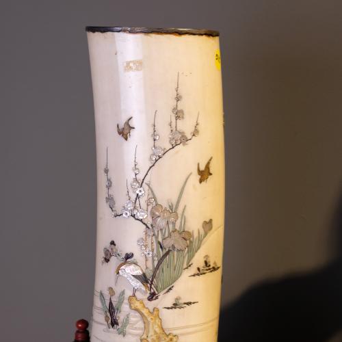 Pair of ivory vessels