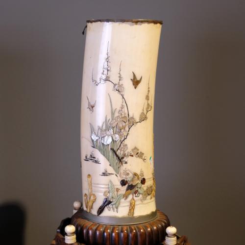 Pair of ivory vessels