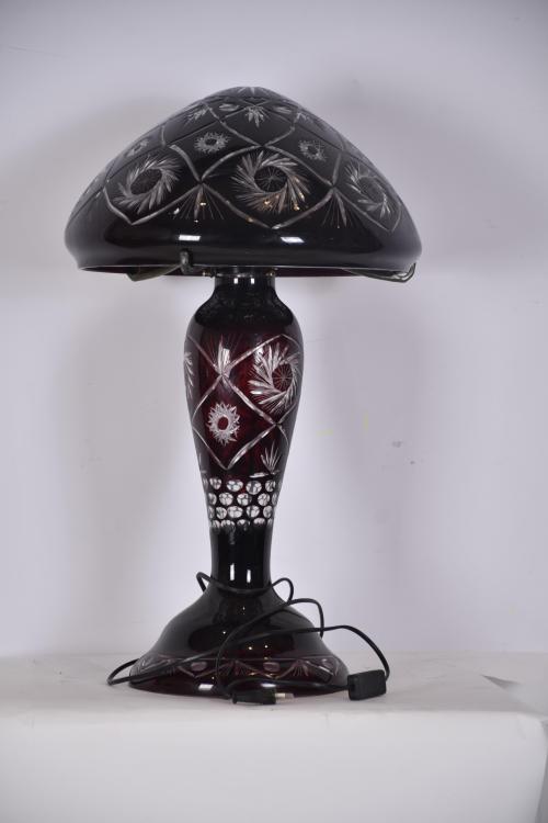 Art Nouveau glass lamp, third quarter of the 20th century.