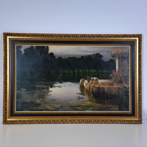 ENRIQUE SERRA Y AUQUÉ (1859-1918) 'Lagoon'.
