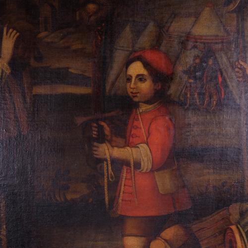 17TH CENTURY SPANISH SCHOOL.  ‘Death of Goliath’.