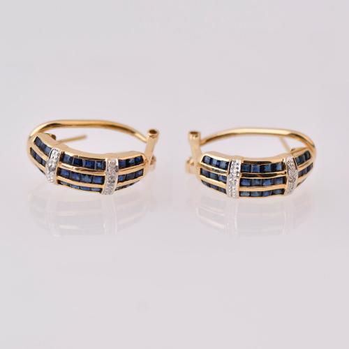 Sapphire earrings