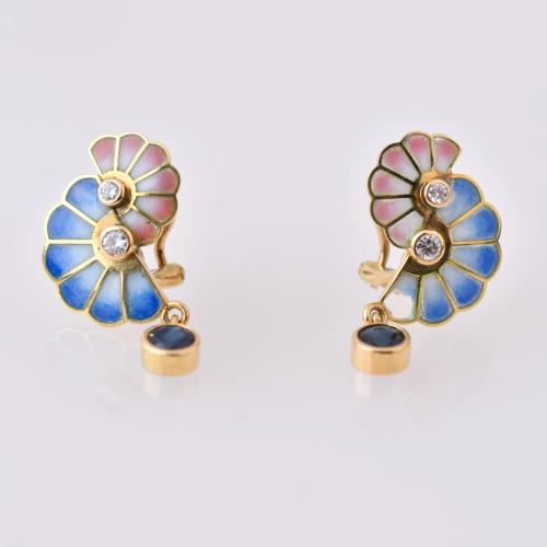 Art Nouveau style earrings