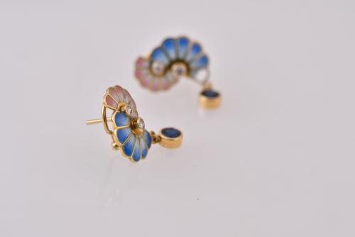 Art Nouveau style earrings