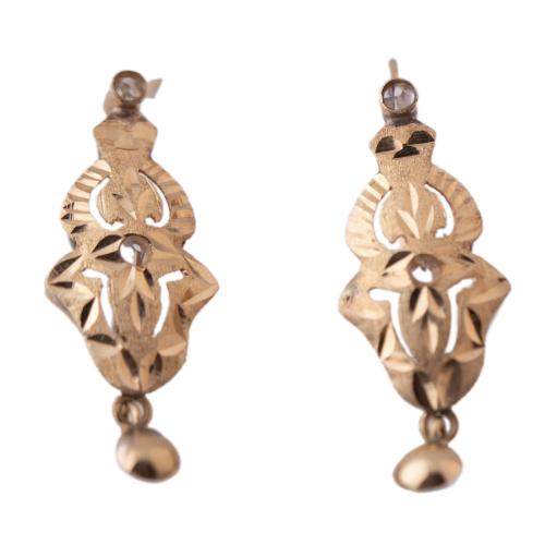 Elizabethan earrings, late 19th century.