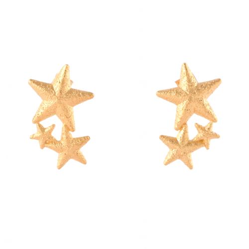Pendientes en forma de estrellas.