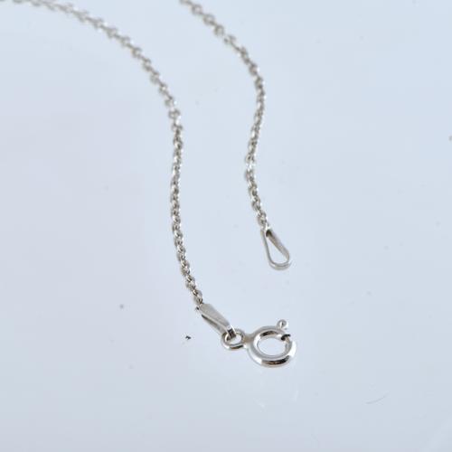 Collar con colgante de diamante y rubi