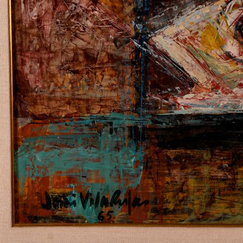 JORDI VILA RUFAS (1924-2011).  "Bodegón peces", 1965.