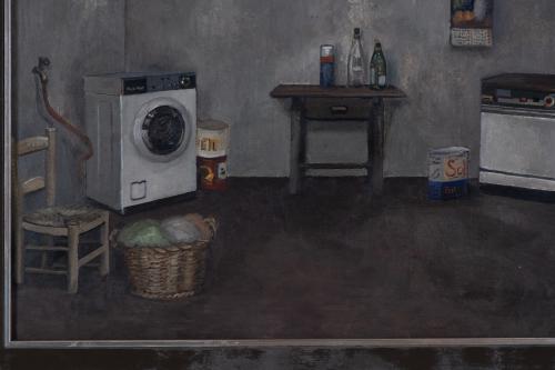 AMALIA AVIA PEÑA (1930-2011). ‘Interior with a washing mach