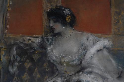 ATTRIBUTED TO RICARD CANALS Y LLAMBÍ (1876-1931). ‘Lady wit