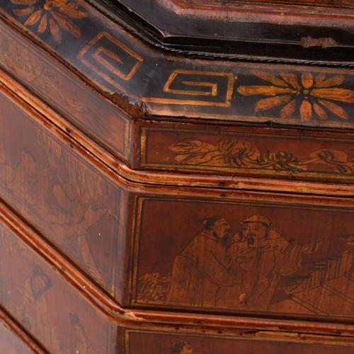 ESCUELA CHINA, DINASTÍA QING, SIGLO XIX. Lote de tres cesta