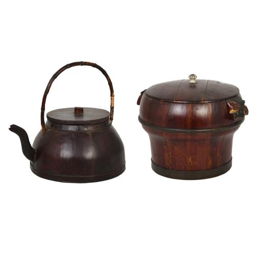 Conjunto de tetera y recipiente