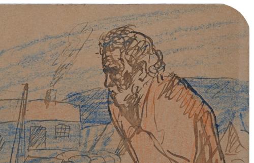 PABLO PICASSO (1881-1973). "PADRE E HIJO A LAS ORILLAS DEL 
