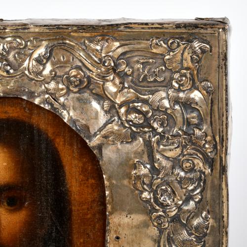 ESCUELA RUSA, SIGLO XIX. Icono de Cristo Pantocrátor