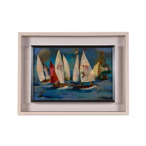 RAMÓN AGUILAR MORÉ (1924-2015). "Barcos".
