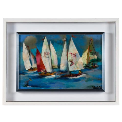 RAMÓN AGUILAR MORÉ (1924-2015). "Barcos".