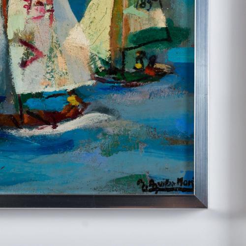 RAMÓN AGUILAR MORÉ (1924-2015). "Barcos".