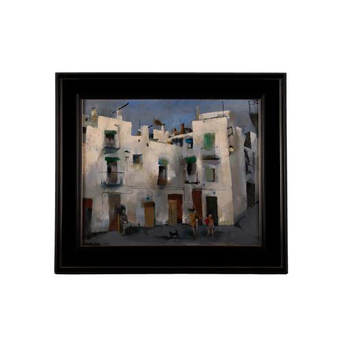 RAMÓN AGUILAR MORÉ (1924-2015). "Jugando en la calle".